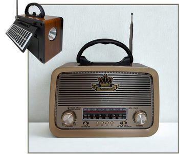 Goldsilver Şarjlı Solar Nostalji Radyo (20)'ın resmi