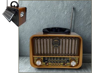 Goldsilver Şarjlı Solar Nostalji Radyo (30)'ın resmi