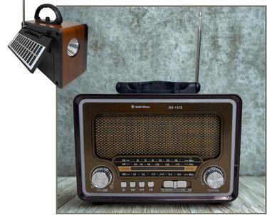 Goldsilver Şarjlı Solar Nostalji Radyo (30)'ın resmi