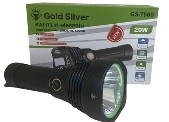 Goldsilver Şarjlı Metal Fener 20W (40)'ın resmi