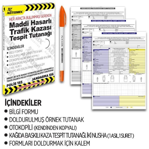Automix (37494) Kaza Tespit Tutanağı'ın resmi