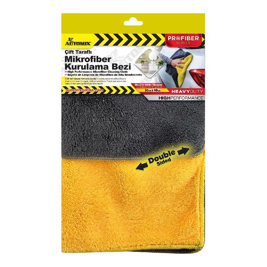Automix (44748) Çift Taraflı Profesyonel Mikrofiber Temizlik Bezi 50X40'ın resmi