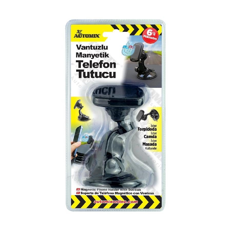 Automix (44849) Vantuzlu Manyetik Telefon Tutucu'ın resmi