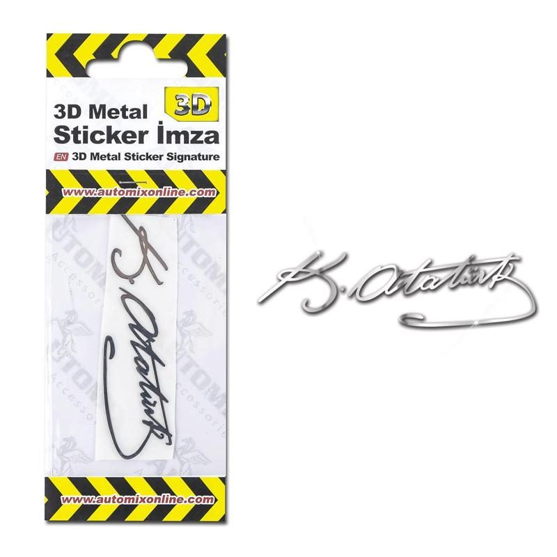 Automix (44112) 3D Metal Sticker İmza'ın resmi