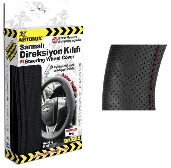 Automix (39999) Sarmalı Direksiyon Kılıfı Nkt.Shy.Krmz.'ın resmi