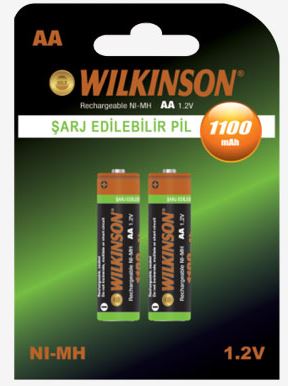 Wılkınson Şarjlı Kalem Pil 2'Li 1100 Mah (10)(200)'ın resmi