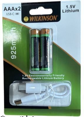 Wılkınson Usb-C Şarjlı İnce Pil (10)(200)'ın resmi