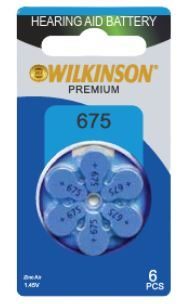 Wılkınson İşitme Cıhazı Pili 6'Lı No:675 (10) (500)'ın resmi