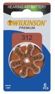 Wılkınson İşitme Cıhazı Pili 6'Lı No:312 (10) (500)'ın resmi